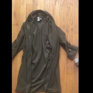Olive Banana Republic Long Cardigan (Price firm)